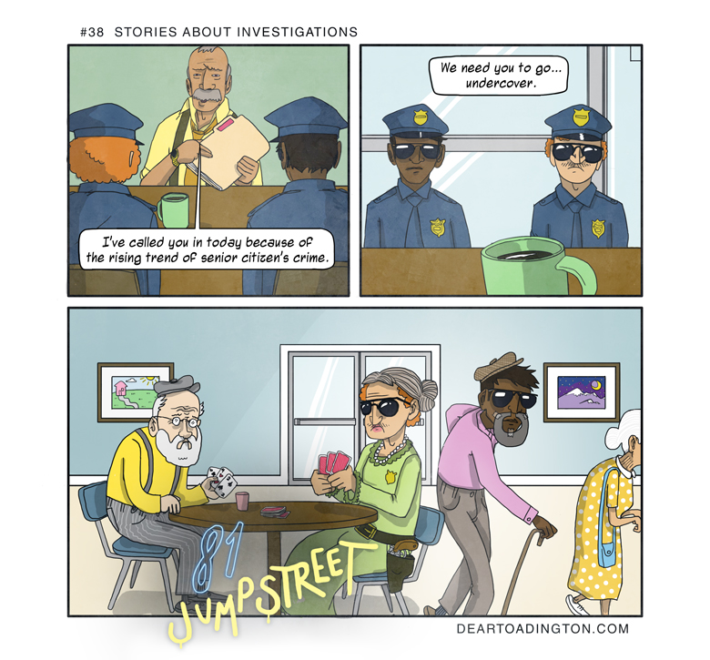 The gun is because the orderlies keep stealing my things. The gun is because the orderlies keep stealing my things.